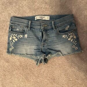 Abercrombie & Fitch Light Blue Denim Shorts